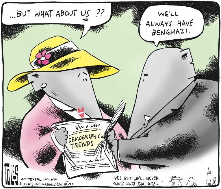 Political/Editorial Cartoon by Tom Toles, Washington Post on Americans Respond to GOP’s Push