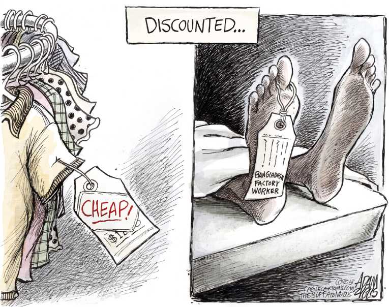 Political/Editorial Cartoon by Adam Zyglis, The Buffalo News on Labor Costs Remaining Low