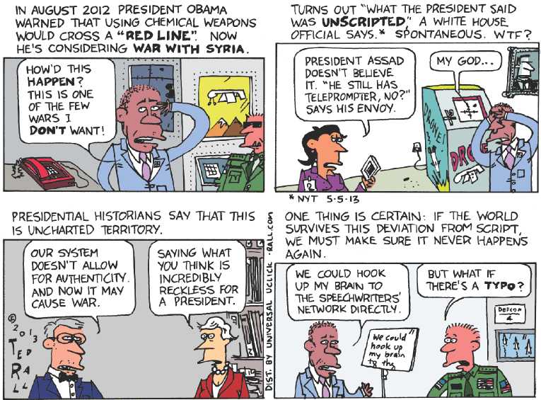 Political/Editorial Cartoon by Ted Rall on Another US War Looming
