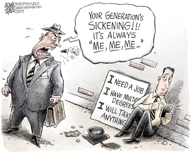 Political/Editorial Cartoon by Adam Zyglis, The Buffalo News on Consumer Confidence Still Shaky