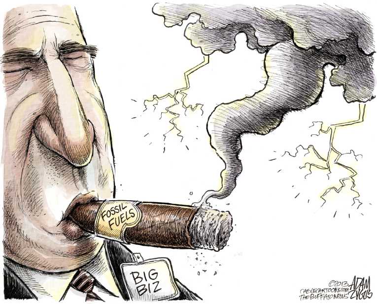 Political/Editorial Cartoon by Adam Zyglis, The Buffalo News on Earth Experiences Changes