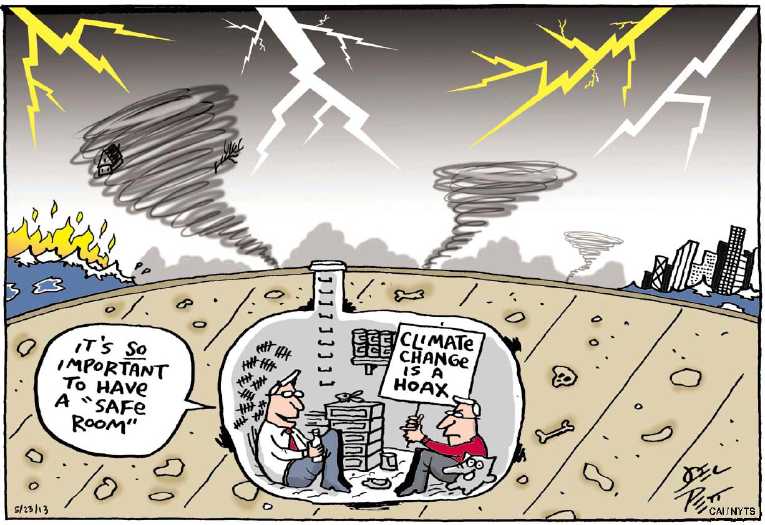 Political/Editorial Cartoon by Joel Pett, Lexington Herald-Leader, CWS/CartoonArts Intl. on Earth Experiences Changes