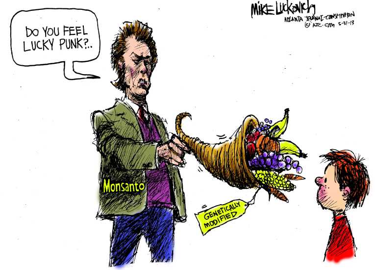 Political/Editorial Cartoon by Mike Luckovich, Atlanta Journal-Constitution on Fracking Receives Huge Endorsement