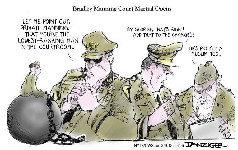 Political/Editorial Cartoon by Jeff Danziger, CWS/CartoonArts Intl. on Military News
