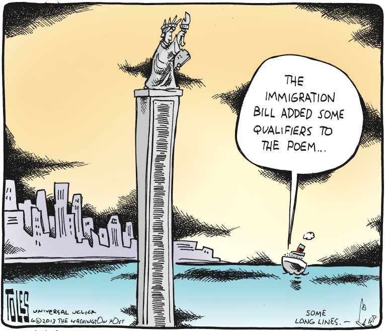 Political/Editorial Cartoon by Tom Toles, Washington Post on Republican Party Goes Further Right