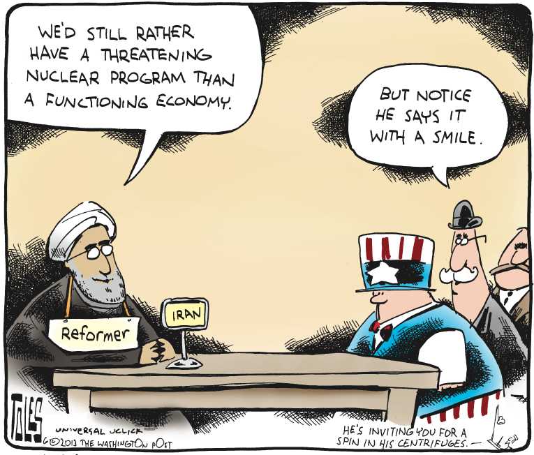 Political/Editorial Cartoon by Tom Toles, Washington Post on Iran Reports Successful Election