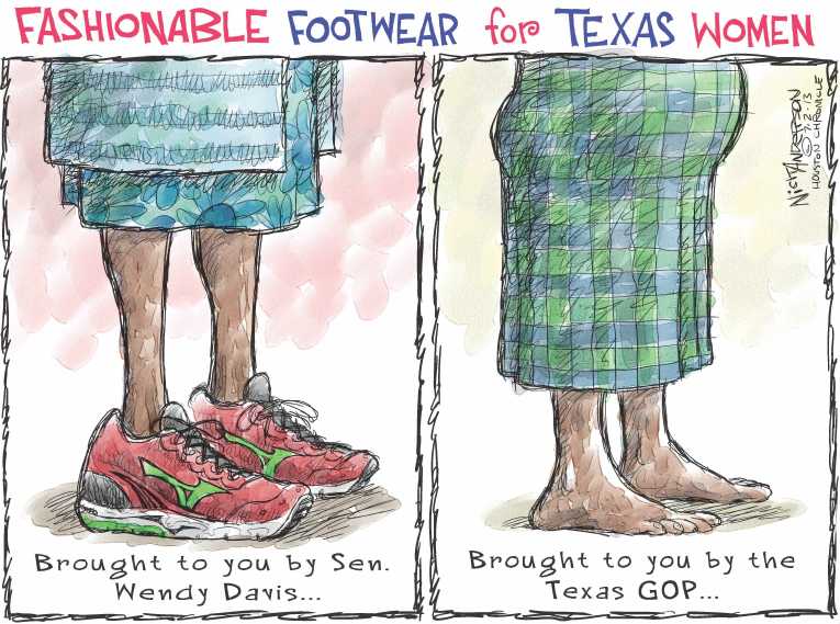 Political/Editorial Cartoon by Nick Anderson, Houston Chronicle on GOP Zeroes In on Abortion