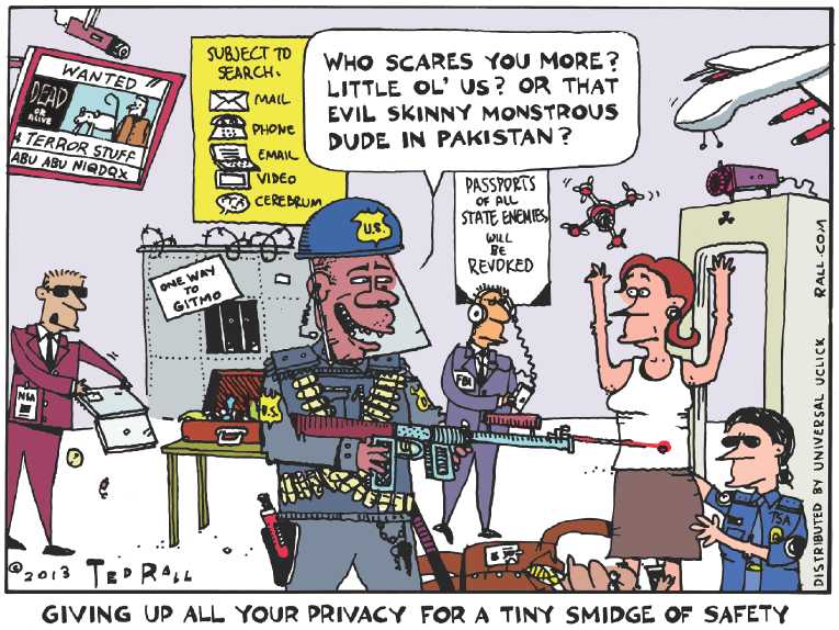 Political/Editorial Cartoon by Ted Rall on Drone Strikes Continue