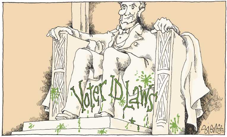 Political/Editorial Cartoon by Signe Wilkinson, Philadelphia Daily News on GOP Setting New Standards