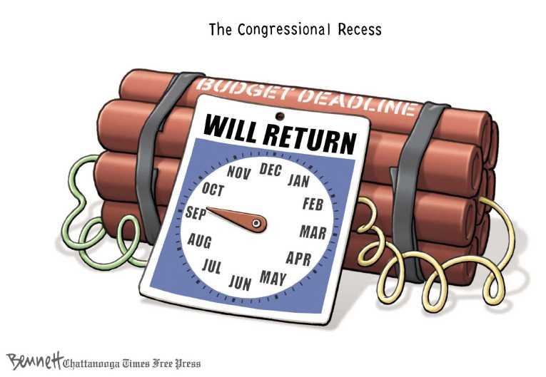 Political/Editorial Cartoon by Clay Bennett, Chattanooga Times Free Press on Tea Party Turns Up the Heat