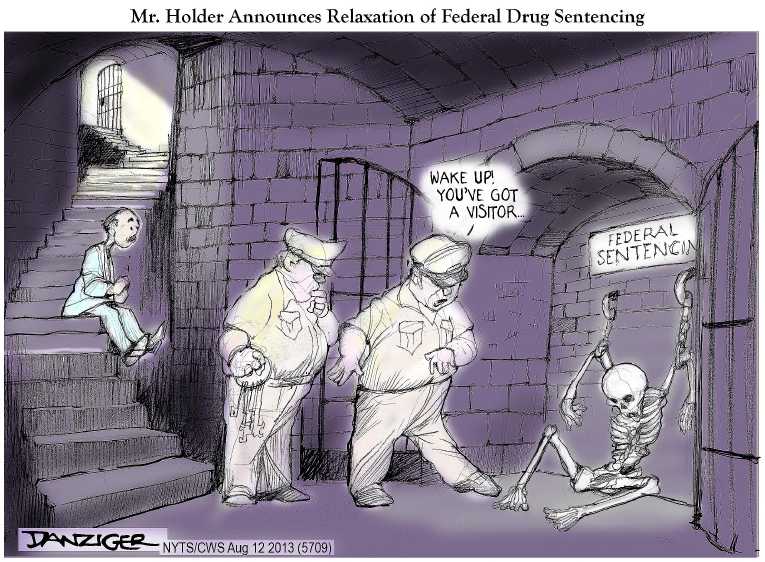 Political/Editorial Cartoon by Jeff Danziger, CWS/CartoonArts Intl. on Feds Find Their Mellow