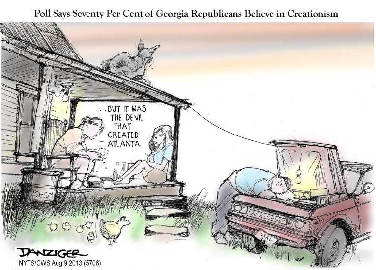 Political/Editorial Cartoon by Jeff Danziger, CWS/CartoonArts Intl. on Texas Senator Gaining Momentum