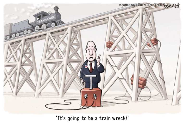 Political/Editorial Cartoon by Clay Bennett, Chattanooga Times Free Press on GOP Comes Out