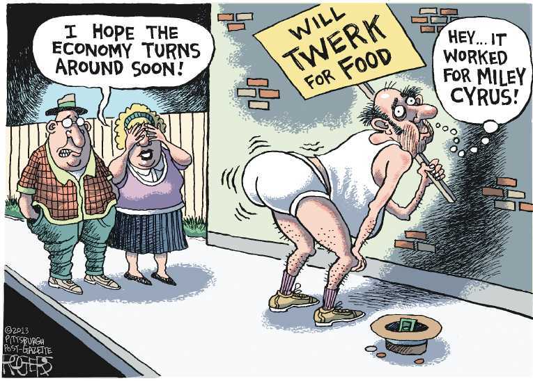 Political/Editorial Cartoon by Rob Rogers, The Pittsburgh Post-Gazette on Middle Class Stagnant