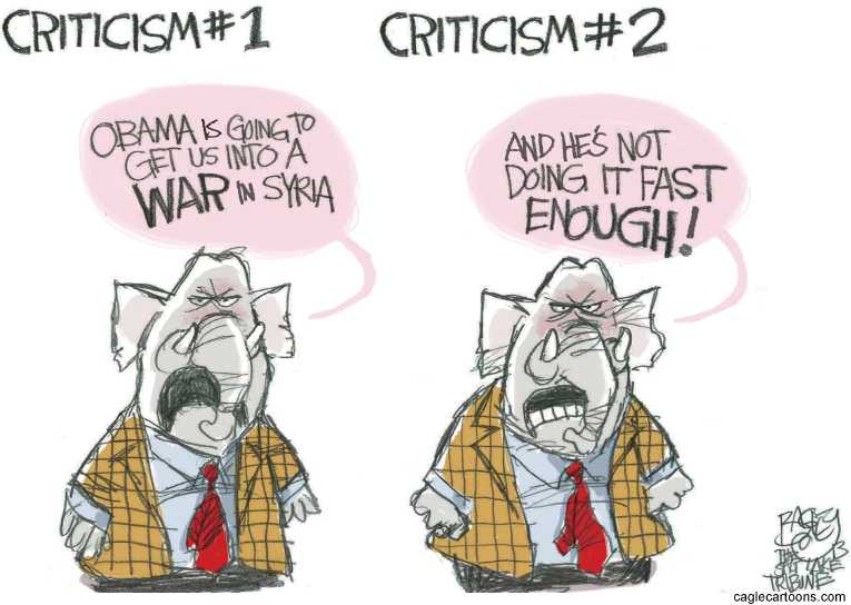 Political/Editorial Cartoon by Pat Bagley, Salt Lake Tribune on Peaceful Resolution Possible