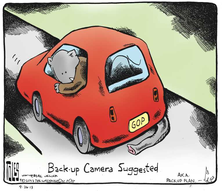 Political/Editorial Cartoon by Tom Toles, Washington Post on GOP Votes to Cut Food Stamps
