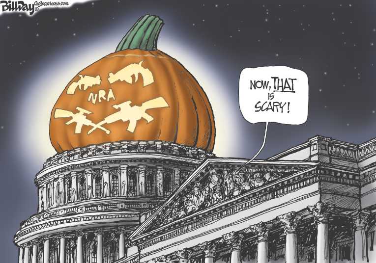 Political/Editorial Cartoon by Bill Day, Cagle Cartoons on Nation Celebrates Halloween