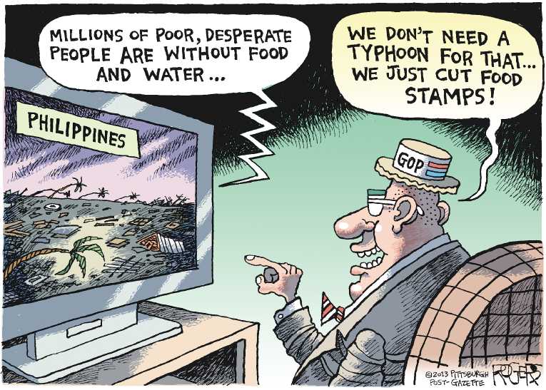 Political/Editorial Cartoon by Rob Rogers, The Pittsburgh Post-Gazette on Republican Party Moving Right
