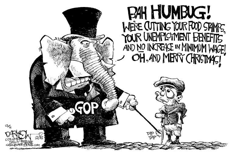 Political/Editorial Cartoon by John Darkow, Columbia Daily Tribune, Missouri on GOP Promising Tough Love