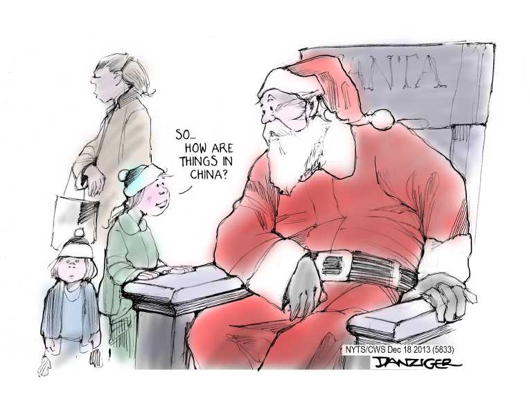 Political/Editorial Cartoon by Jeff Danziger, CWS/CartoonArts Intl. on War on Christmas Escalates