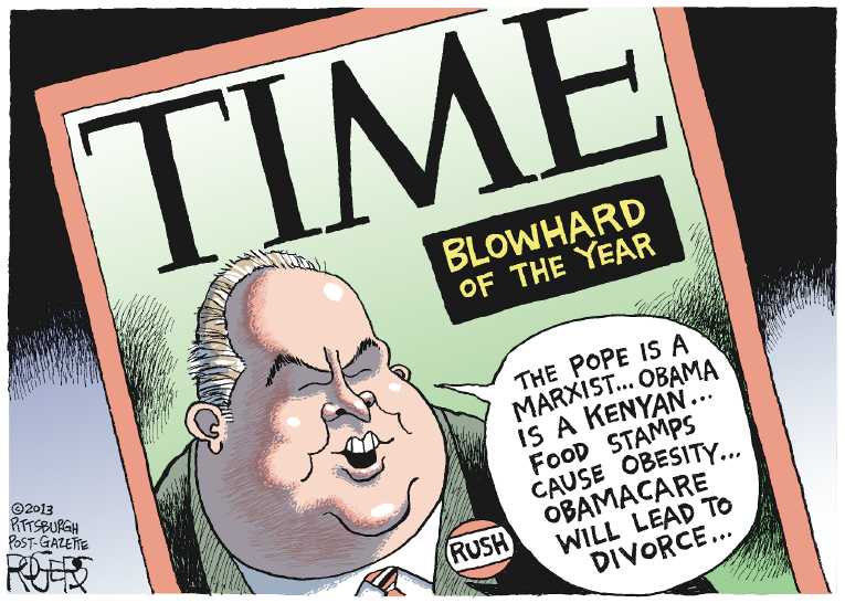 Political/Editorial Cartoon by Rob Rogers, The Pittsburgh Post-Gazette on Pope Named Man of the Year