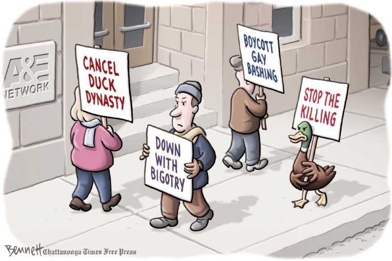 Political/Editorial Cartoon by Clay Bennett, Chattanooga Times Free Press on Republicans Rally