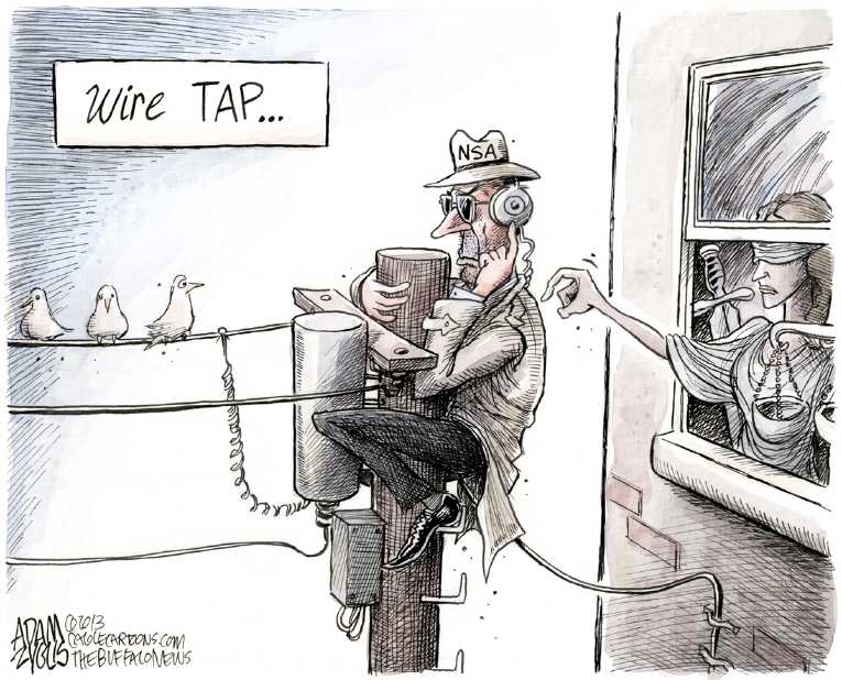 Political/Editorial Cartoon by Adam Zyglis, The Buffalo News on Homeland Security Tightening