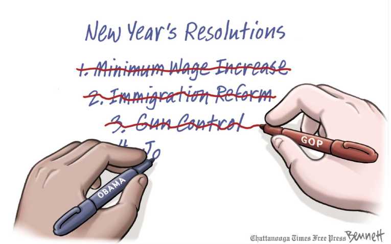Political/Editorial Cartoon by Clay Bennett, Chattanooga Times Free Press on GOP Sets Its Course