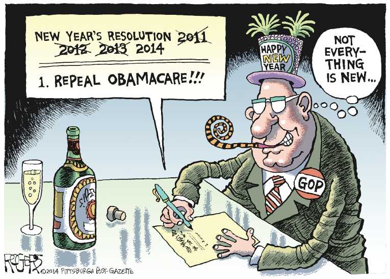 Political/Editorial Cartoon by Rob Rogers, The Pittsburgh Post-Gazette on GOP Sets Its Course