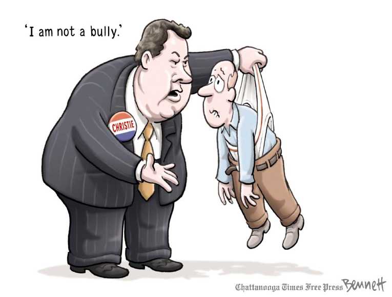 Political/Editorial Cartoon by Clay Bennett, Chattanooga Times Free Press on Christie Fires Kelly