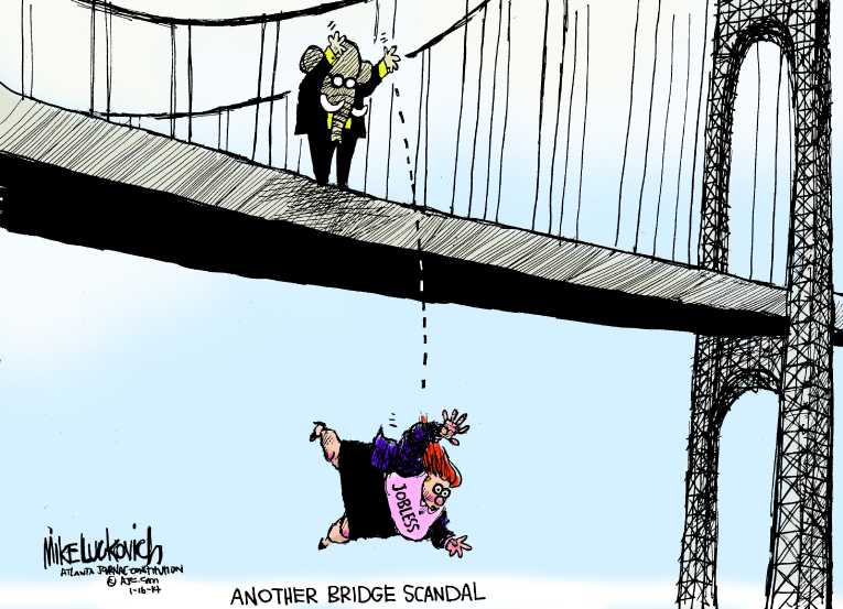 Political/Editorial Cartoon by Mike Luckovich, Atlanta Journal-Constitution on Economy Stalls