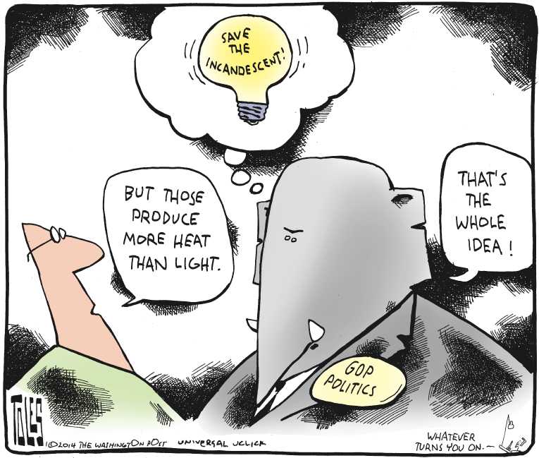 Political/Editorial Cartoon by Tom Toles, Washington Post on GOP Pushes Smaller Government