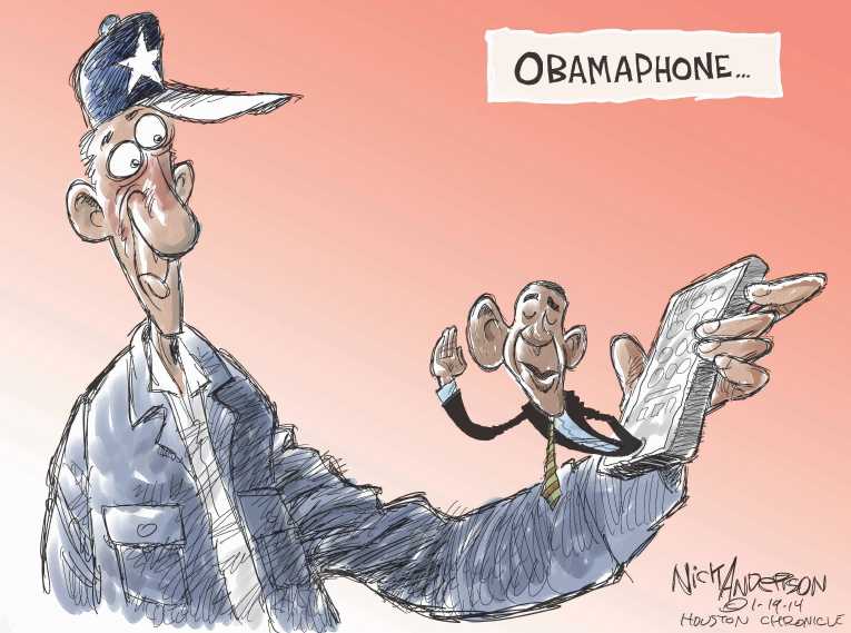 Political/Editorial Cartoon by Nick Anderson, Houston Chronicle on Obama Defends NSA