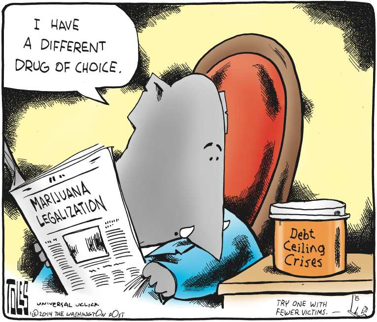 Political/Editorial Cartoon by Tom Toles, Washington Post on Republicans Look to Elections