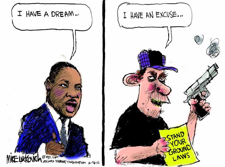 Political/Editorial Cartoon by Mike Luckovich, Atlanta Journal-Constitution on Hung Jury In Florida