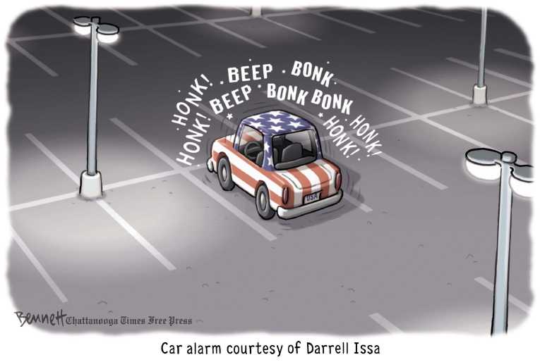 Political/Editorial Cartoon by Clay Bennett, Chattanooga Times Free Press on GOP Promises More Obstruction