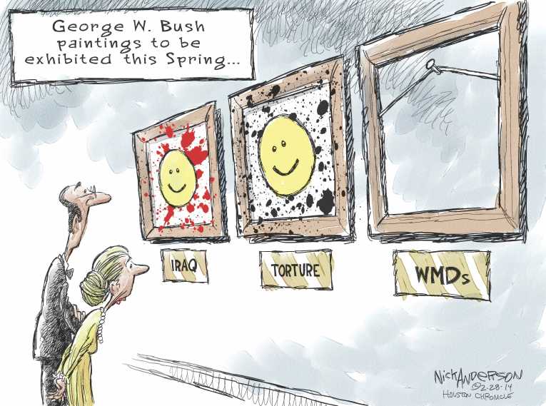 Political/Editorial Cartoon by Nick Anderson, Houston Chronicle on GOP Promises More Obstruction