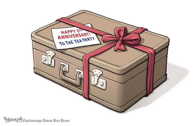 Political/Editorial Cartoon by Clay Bennett, Chattanooga Times Free Press on GOP Promises More Obstruction