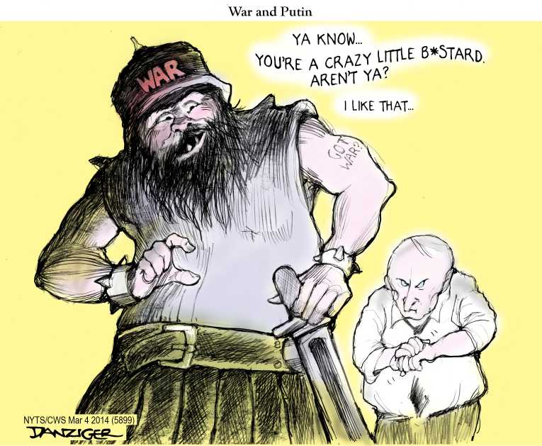 Political/Editorial Cartoon by Jeff Danziger, CWS/CartoonArts Intl. on Russia Invades Ukraine