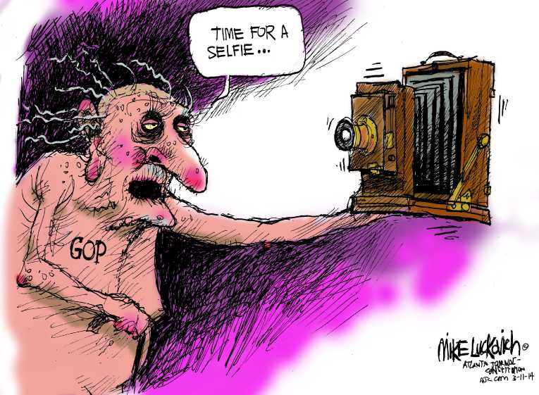 Political/Editorial Cartoon by Mike Luckovich, Atlanta Journal-Constitution on GOP Gears Up for Elections