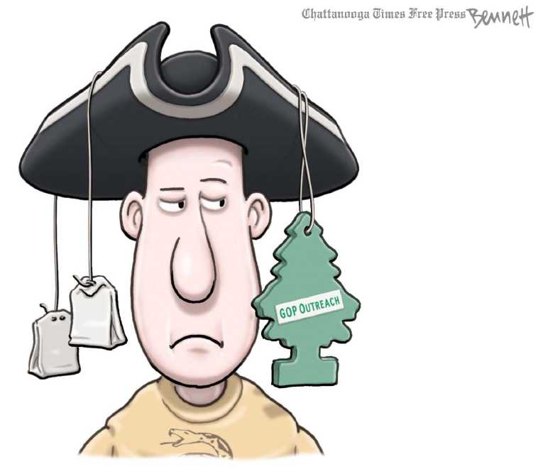 Political/Editorial Cartoon by Clay Bennett, Chattanooga Times Free Press on GOP Gears Up for Elections