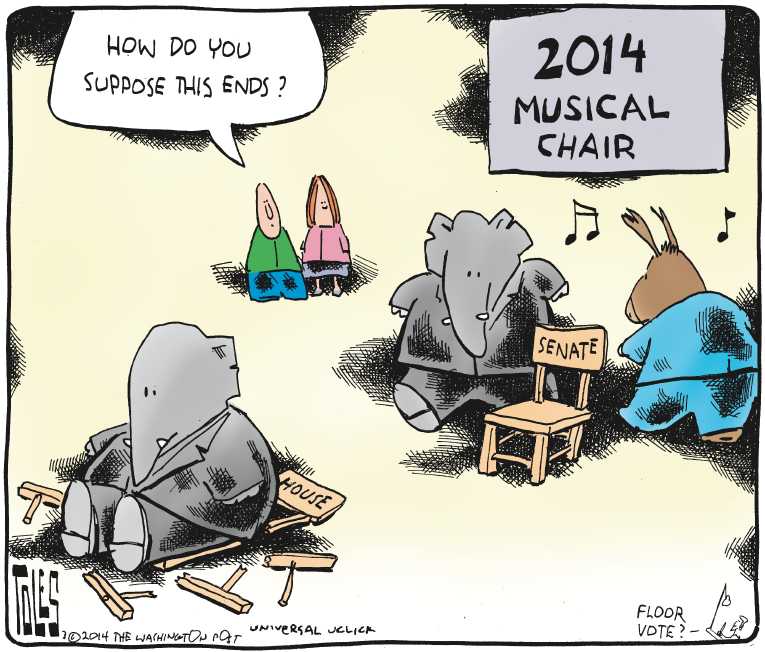 Political/Editorial Cartoon by Tom Toles, Washington Post on GOP Gears Up for Elections