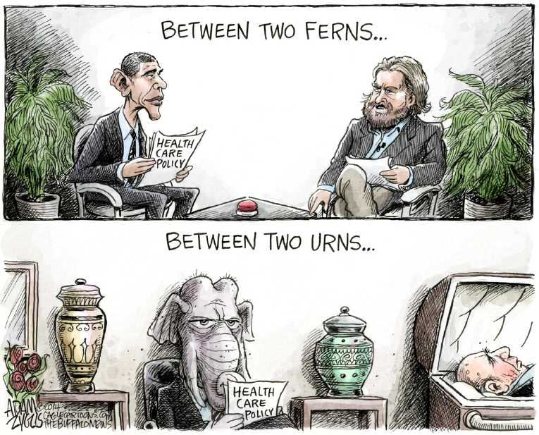 Political/Editorial Cartoon by Adam Zyglis, The Buffalo News on Obama Pursues His Agenda