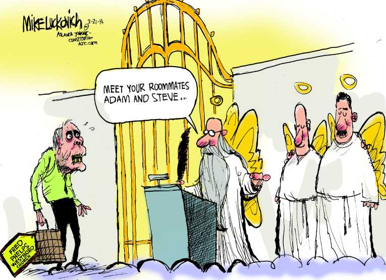 Political/Editorial Cartoon by Mike Luckovich, Atlanta Journal-Constitution on In Other News