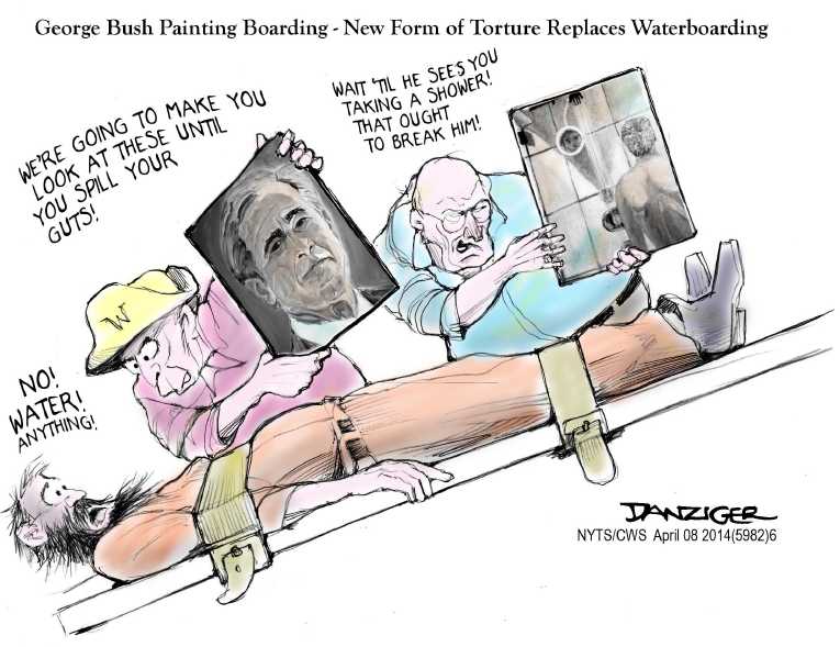 Political/Editorial Cartoon by Jeff Danziger, CWS/CartoonArts Intl. on Bush Paints Leaders