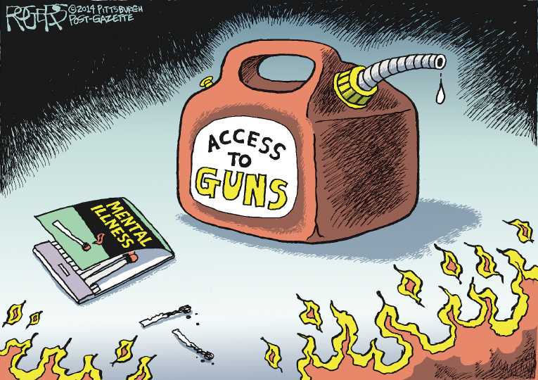 Political/Editorial Cartoon by Rob Rogers, The Pittsburgh Post-Gazette on Another Fort Hood Shooting