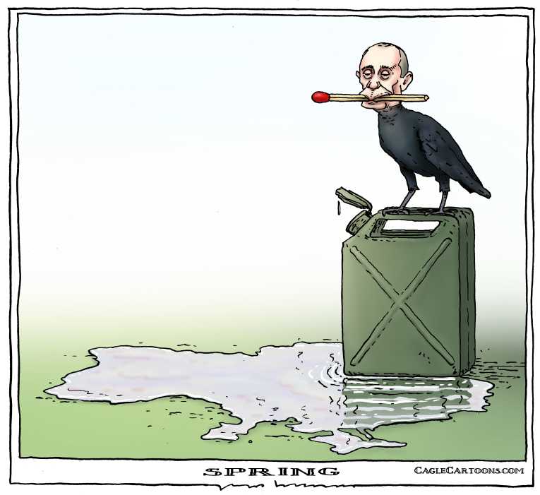 Political/Editorial Cartoon by Joep Bertrams, Het Parool, Amsterdam, Netherlands on Russia Eyes Ukraine