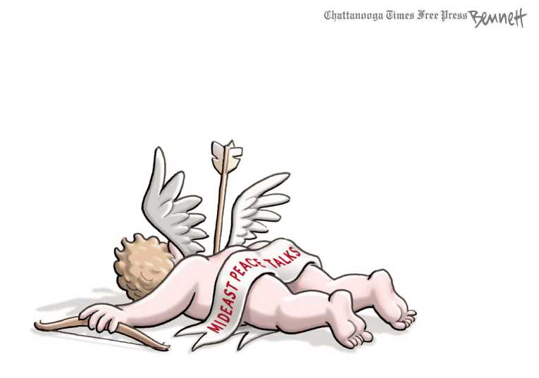 Political/Editorial Cartoon by Clay Bennett, Chattanooga Times Free Press on Crisis Nears in Middle East