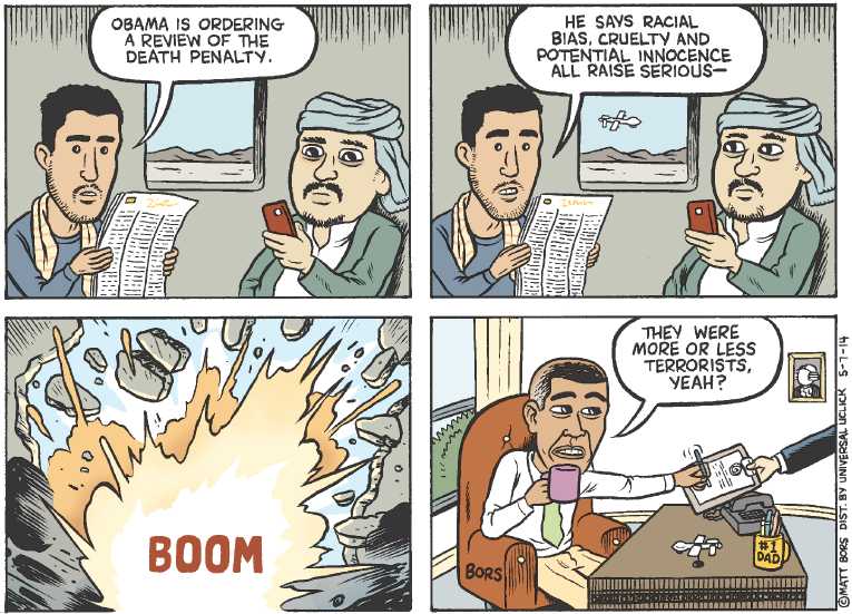 Political/Editorial Cartoon by Matt Bors on Execution Poorly Executed