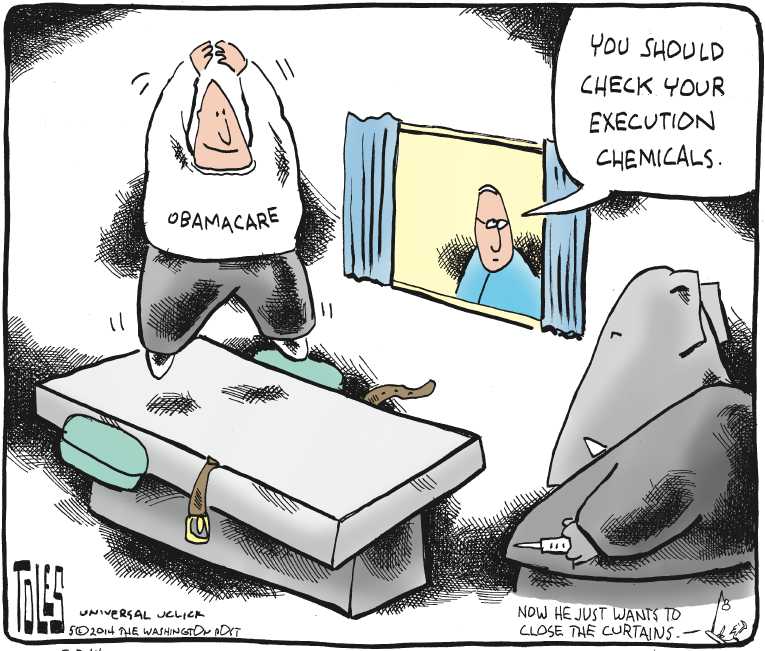 Political/Editorial Cartoon by Tom Toles, Washington Post on Republicans Outraged Over Benghazi